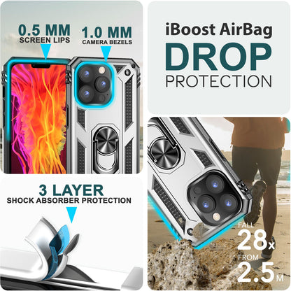 NALIA Panzerhülle für iPhone 15 Pro Max – Ring-Ständer 360° & Magnet-Halterung Kompatibel – RINGDEFEND (Stoßfestes Outdoor Case) – Marke aus Berlin