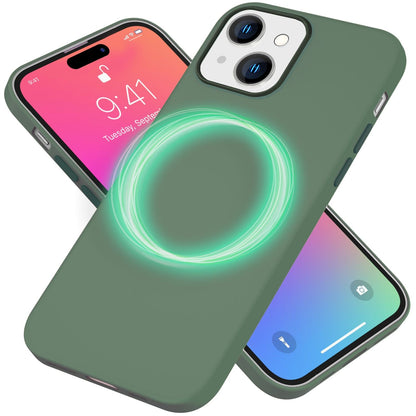 NALIA Magnet Silikonhülle für iPhone 15 – MagSafe kompatibel & Liquid Silicone – SLIQ (Soft-Touch Schutz & Mikrofaser Innen) – Marke aus Berlin