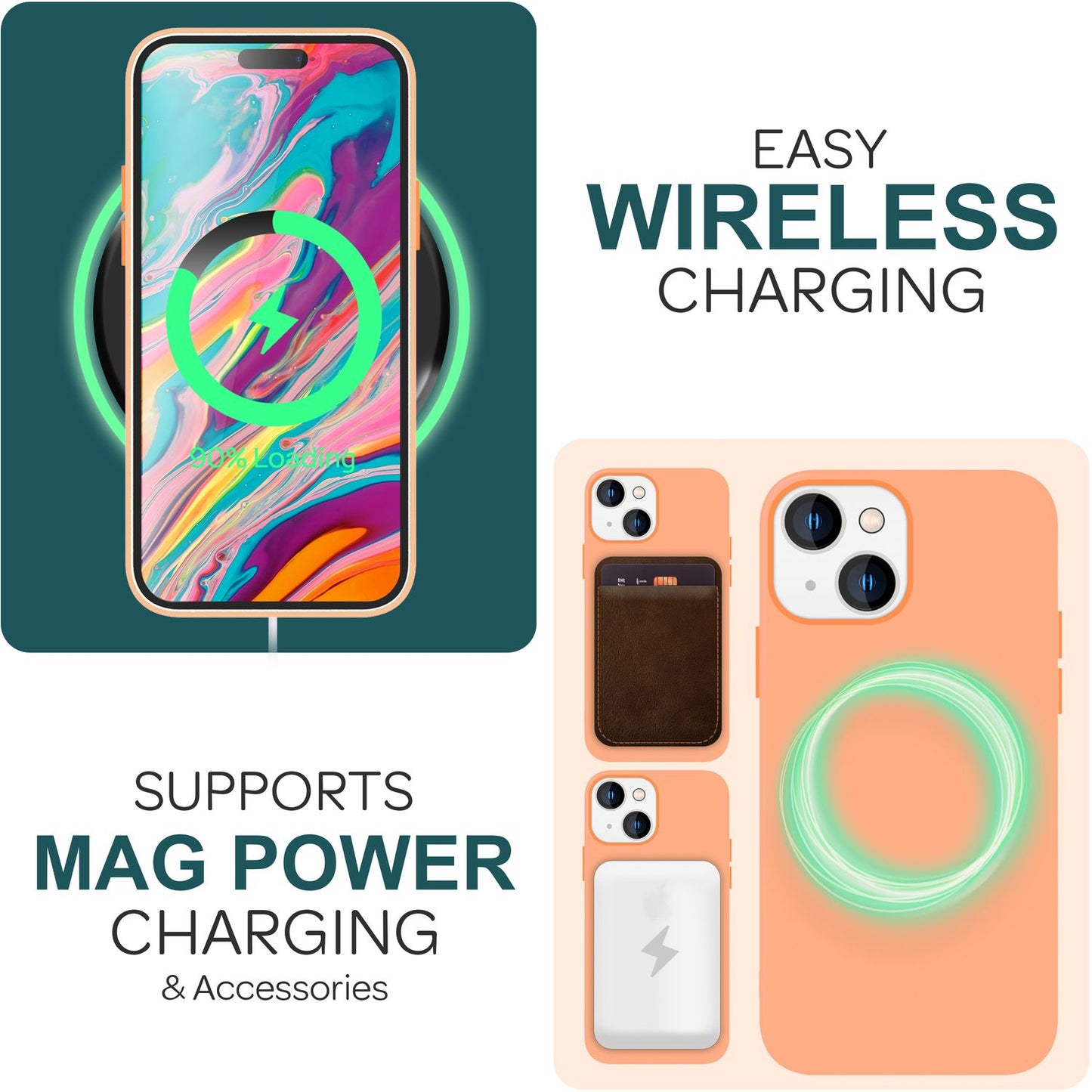 NALIA Magnet Silikonhülle für iPhone 15 – MagSafe kompatibel & Liquid Silicone – SLIQ (Soft-Touch Schutz & Mikrofaser Innen) – Marke aus Berlin