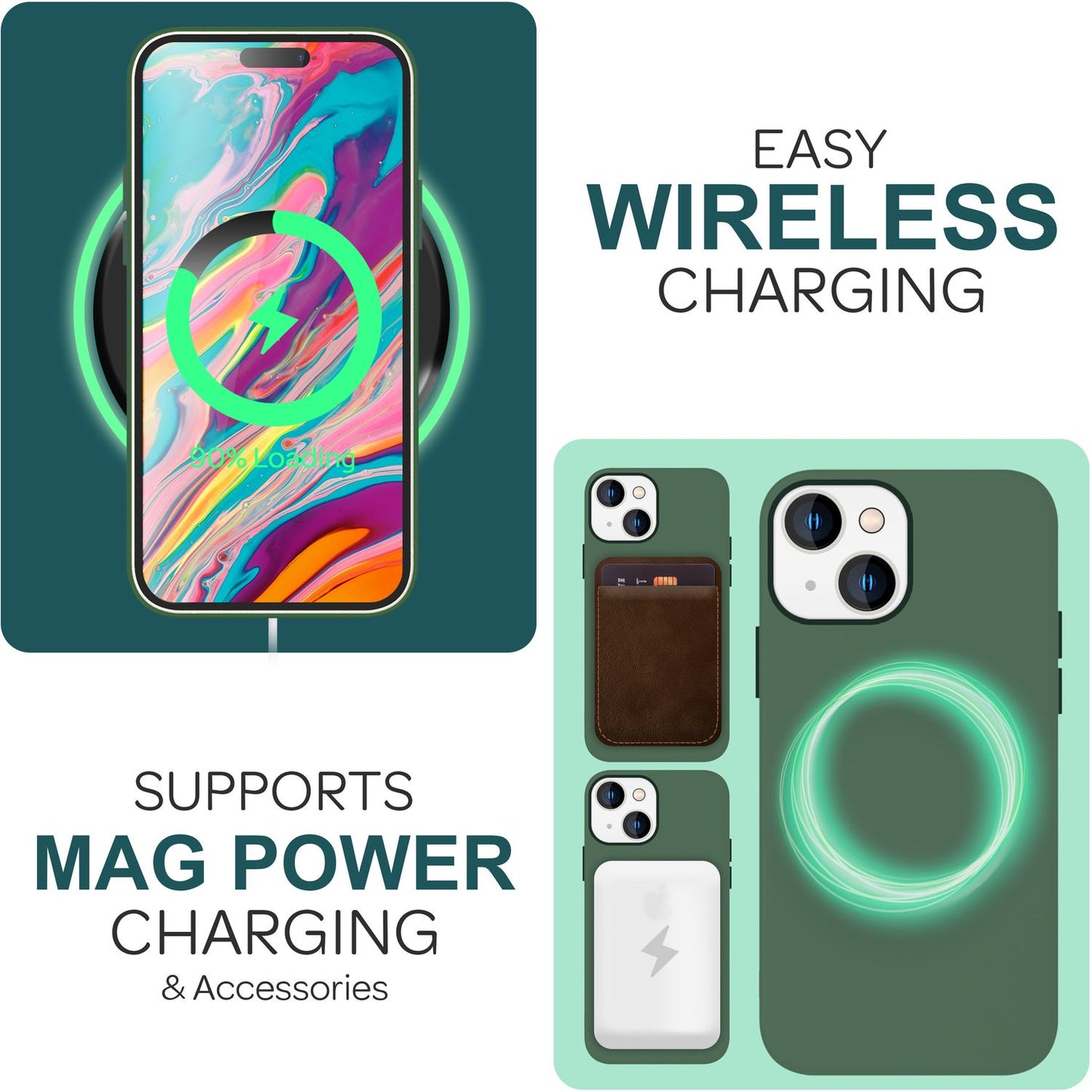 NALIA Magnet Silikonhülle für iPhone 15 – MagSafe kompatibel & Liquid Silicone – SLIQ (Soft-Touch Schutz & Mikrofaser Innen) – Marke aus Berlin