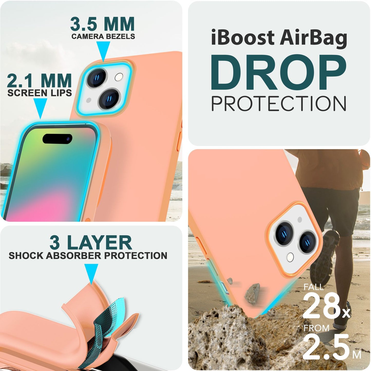 NALIA Magnet Silikonhülle für iPhone 15 Plus – MagSafe kompatibel & Liquid Silicone – SLIQ (Soft-Touch Schutz & Mikrofaser Innen) – Marke aus Berlin