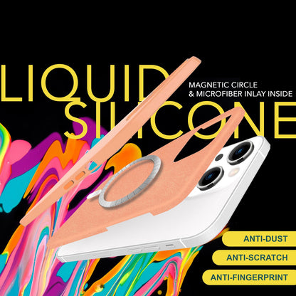 NALIA Magnet Silikonhülle für iPhone 15 Plus – MagSafe kompatibel & Liquid Silicone – SLIQ (Soft-Touch Schutz & Mikrofaser Innen) – Marke aus Berlin