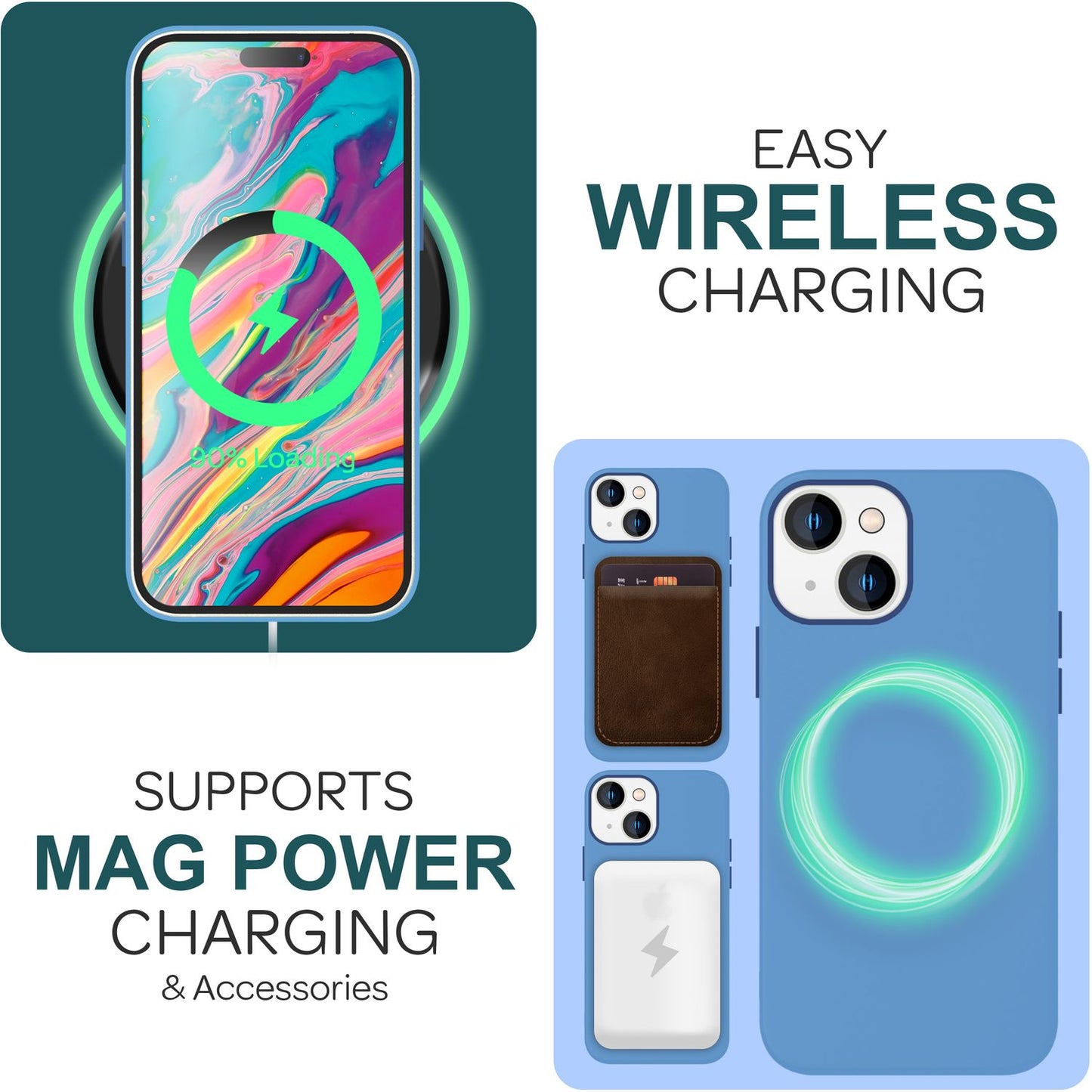 NALIA Magnet Silikonhülle für iPhone 15 Plus – MagSafe kompatibel & Liquid Silicone – SLIQ (Soft-Touch Schutz & Mikrofaser Innen) – Marke aus Berlin