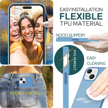 NALIA Magnet Silikonhülle für iPhone 15 Plus – MagSafe kompatibel & Liquid Silicone – SLIQ (Soft-Touch Schutz & Mikrofaser Innen) – Marke aus Berlin