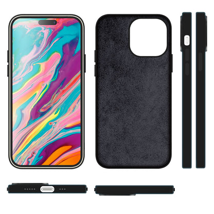 NALIA Magnet Silikonhülle für iPhone 15 Plus – MagSafe kompatibel & Liquid Silicone – SLIQ (Soft-Touch Schutz & Mikrofaser Innen) – Marke aus Berlin
