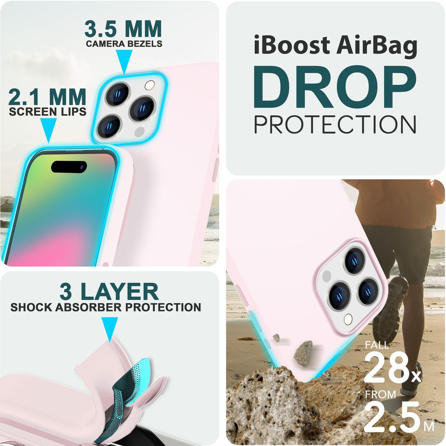 NALIA Magnet Silikonhülle für iPhone 15 Pro – MagSafe kompatibel & Liquid Silicone – SLIQ (Soft-Touch Schutz & Mikrofaser Innen) – Marke aus Berlin