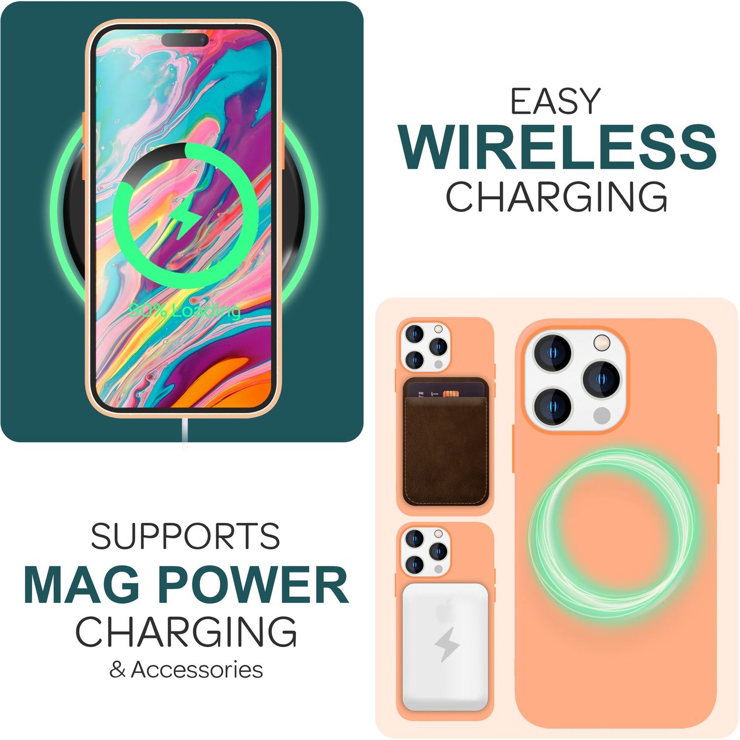 NALIA Magnet Silikonhülle für iPhone 15 Pro – MagSafe kompatibel & Liquid Silicone – SLIQ (Soft-Touch Schutz & Mikrofaser Innen) – Marke aus Berlin
