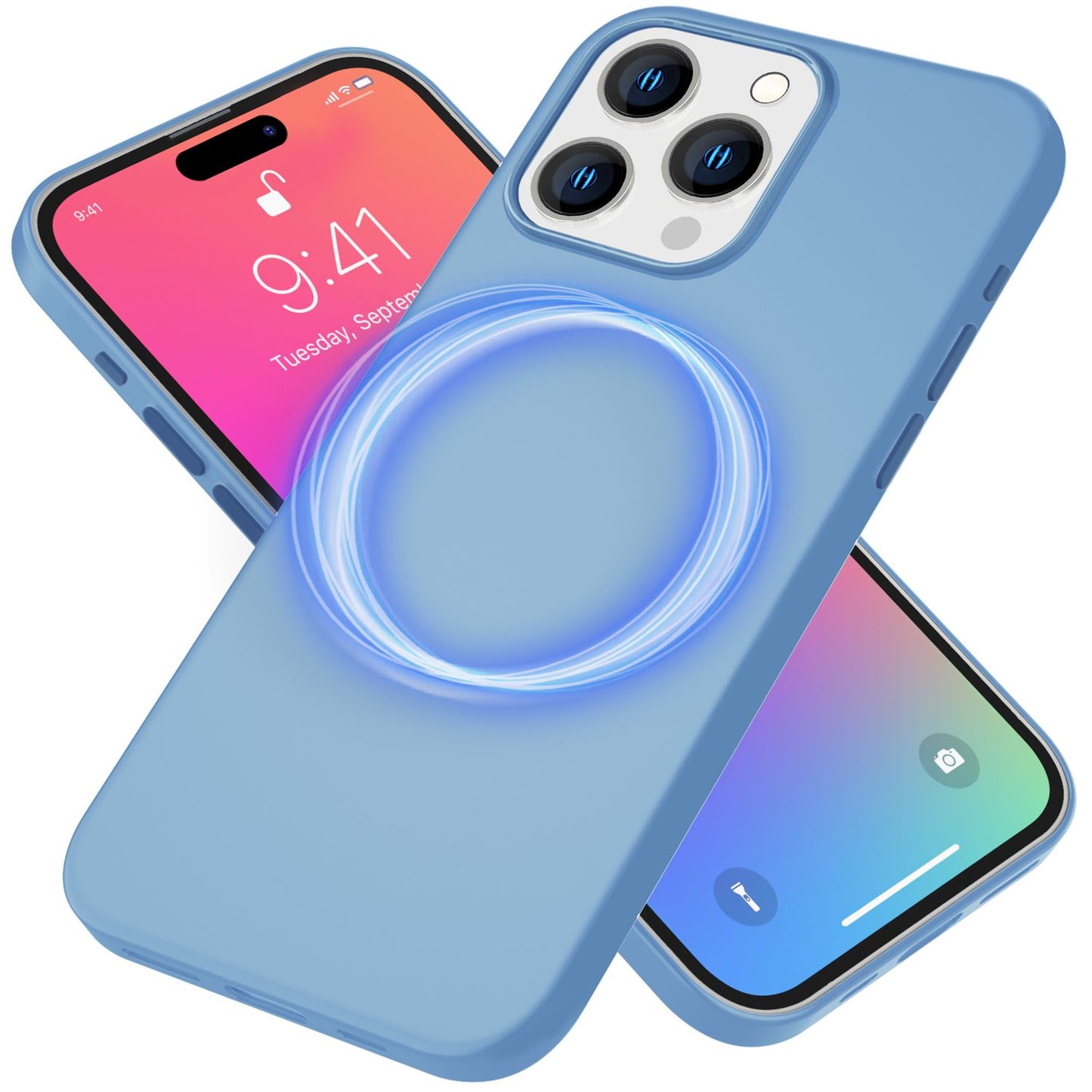 NALIA Magnet Silikonhülle für iPhone 15 Pro Max – MagSafe kompatibel & Liquid Silicone – SLIQ (Soft-Touch Schutz & Mikrofaser Innen) – Marke aus Berlin