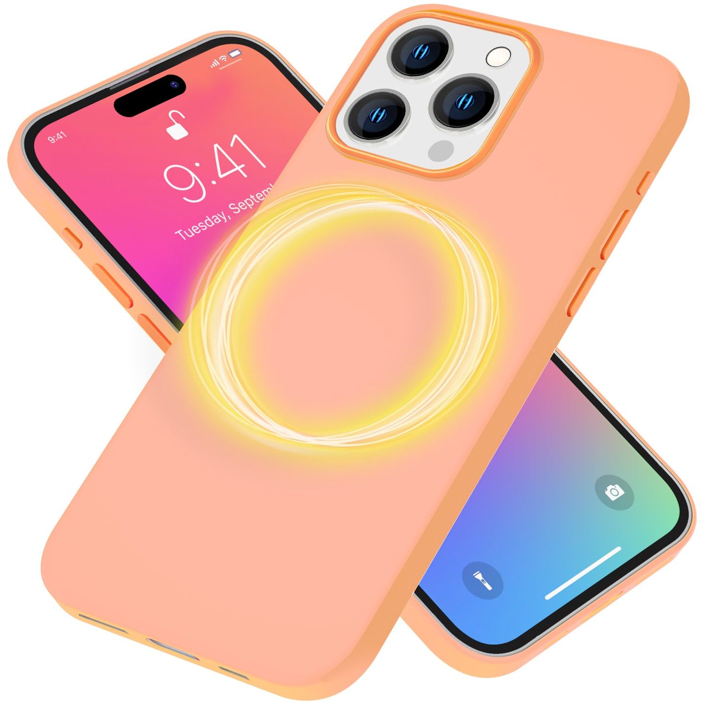 NALIA Magnet Silikonhülle für iPhone 15 Pro Max – MagSafe kompatibel & Liquid Silicone – SLIQ (Soft-Touch Schutz & Mikrofaser Innen) – Marke aus Berlin