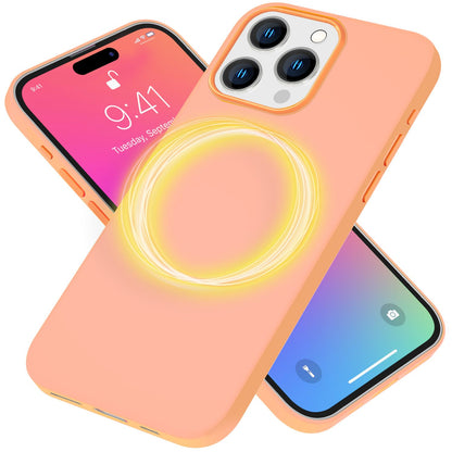 NALIA Magnet Silikonhülle für iPhone 15 Pro Max – MagSafe kompatibel & Liquid Silicone – SLIQ (Soft-Touch Schutz & Mikrofaser Innen) – Marke aus Berlin
