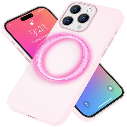 NALIA Magnet Silikonhülle für iPhone 15 Pro Max – MagSafe kompatibel & Liquid Silicone – SLIQ (Soft-Touch Schutz & Mikrofaser Innen) – Marke aus Berlin