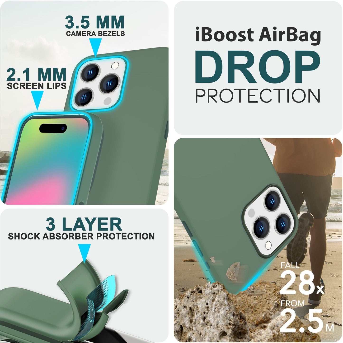 NALIA Magnet Silikonhülle für iPhone 15 Pro Max – MagSafe kompatibel & Liquid Silicone – SLIQ (Soft-Touch Schutz & Mikrofaser Innen) – Marke aus Berlin