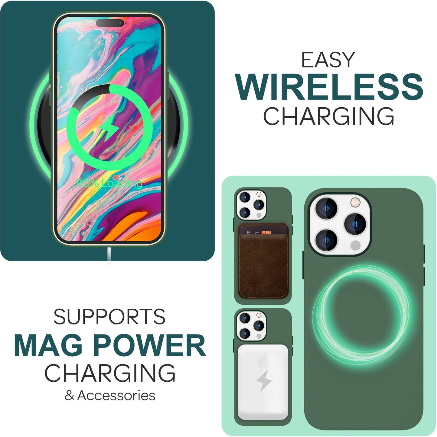 NALIA Magnet Silikonhülle für iPhone 15 Pro Max – MagSafe kompatibel & Liquid Silicone – SLIQ (Soft-Touch Schutz & Mikrofaser Innen) – Marke aus Berlin