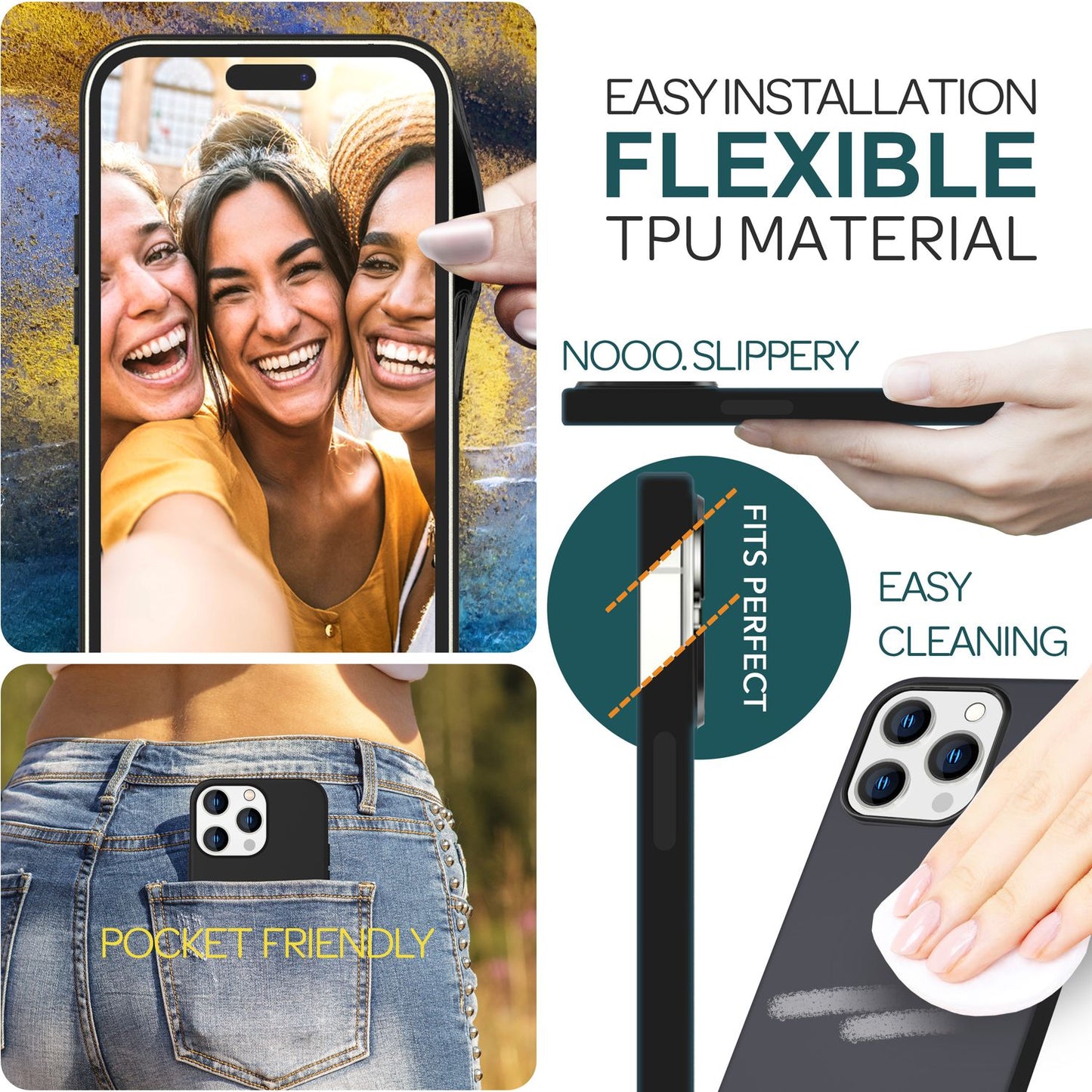 NALIA Magnet Silikonhülle für iPhone 15 Pro Max – MagSafe kompatibel & Liquid Silicone – SLIQ (Soft-Touch Schutz & Mikrofaser Innen) – Marke aus Berlin