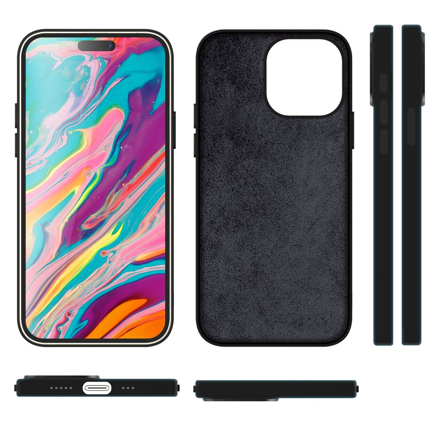 NALIA Magnet Silikonhülle für iPhone 15 Pro Max – MagSafe kompatibel & Liquid Silicone – SLIQ (Soft-Touch Schutz & Mikrofaser Innen) – Marke aus Berlin