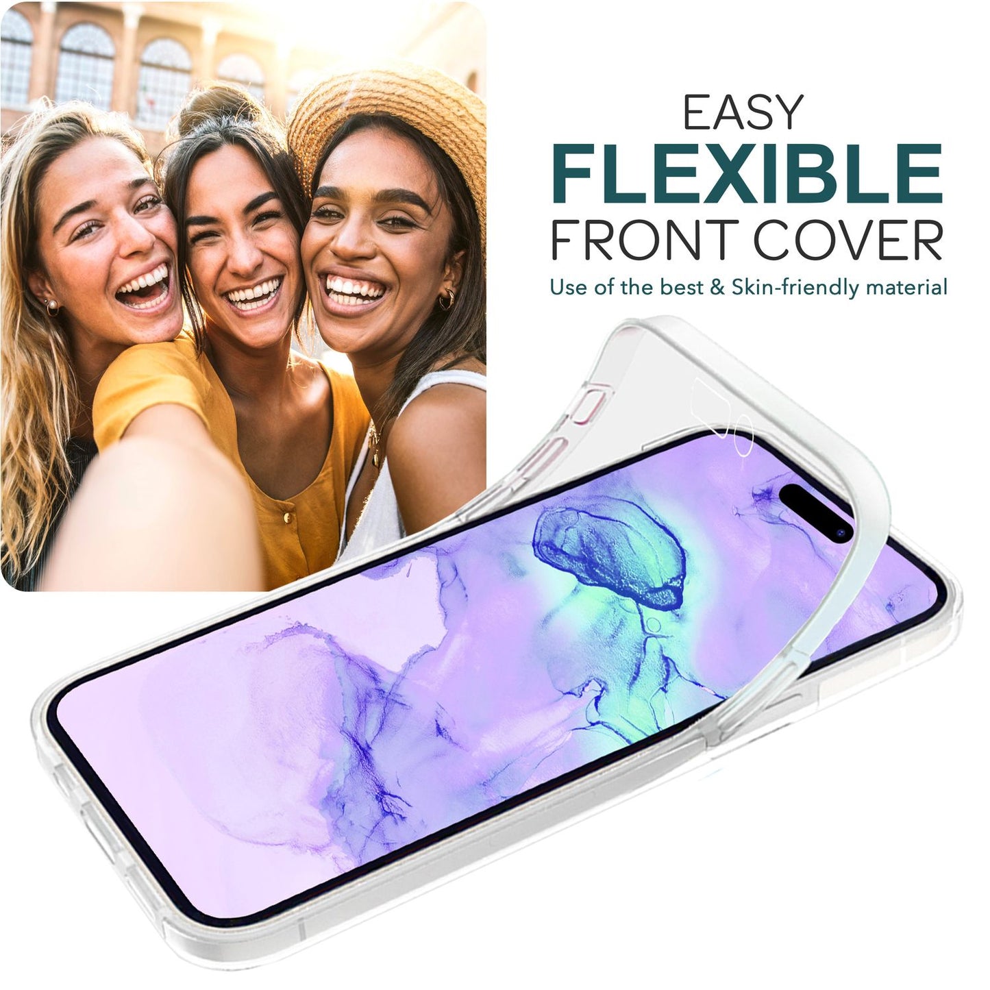 NALIA 360° Hülle für iPhone 15 – Vorne & Hinten Schutz – 360GUARD (Full-Body Case) – Marke aus Berlin