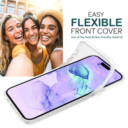 NALIA 360° Hülle für iPhone 15 Plus – Vorne & Hinten Schutz – 360GUARD (Full-Body Case) – Marke aus Berlin