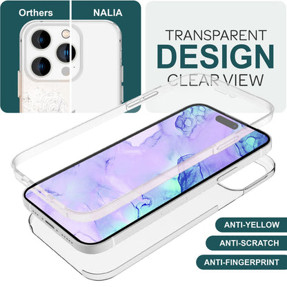 NALIA 360° Hülle für iPhone 15 Pro – Vorne & Hinten Schutz – 360GUARD (Full-Body Case) – Marke aus Berlin