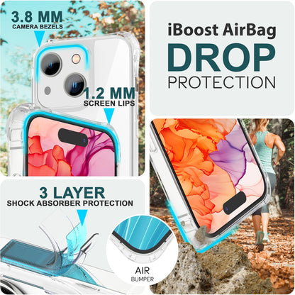 NALIA Handykette für iPhone 15 Plus – Transparentes Hybrid-Case & Band – HANGIT PRO (Anti-Gelb Rückseite & Verstellbar) – Marke aus Berlin