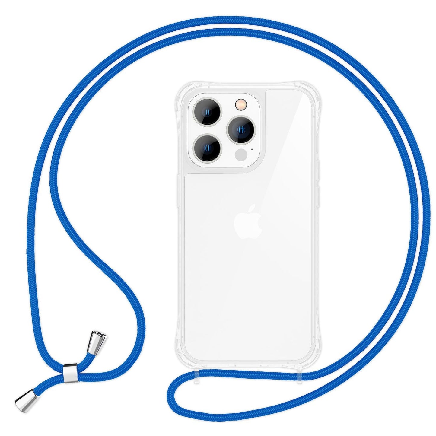 NALIA Handykette für iPhone 15 Pro – Transparentes Hybrid-Case & Band – HANGIT PRO (Anti-Gelb Rückseite & Verstellbar) – Marke aus Berlin
