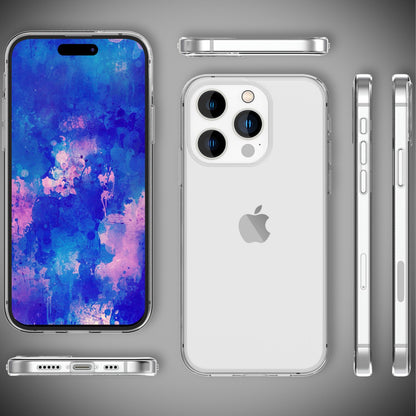 NALIA Transparente Silikonhülle für iPhone 15 Pro Max – Anti-Gelb & Rutschfest – GLAZE (Handyhülle Kristallklar, Schlank & Stoßfest) – Marke aus Berlin