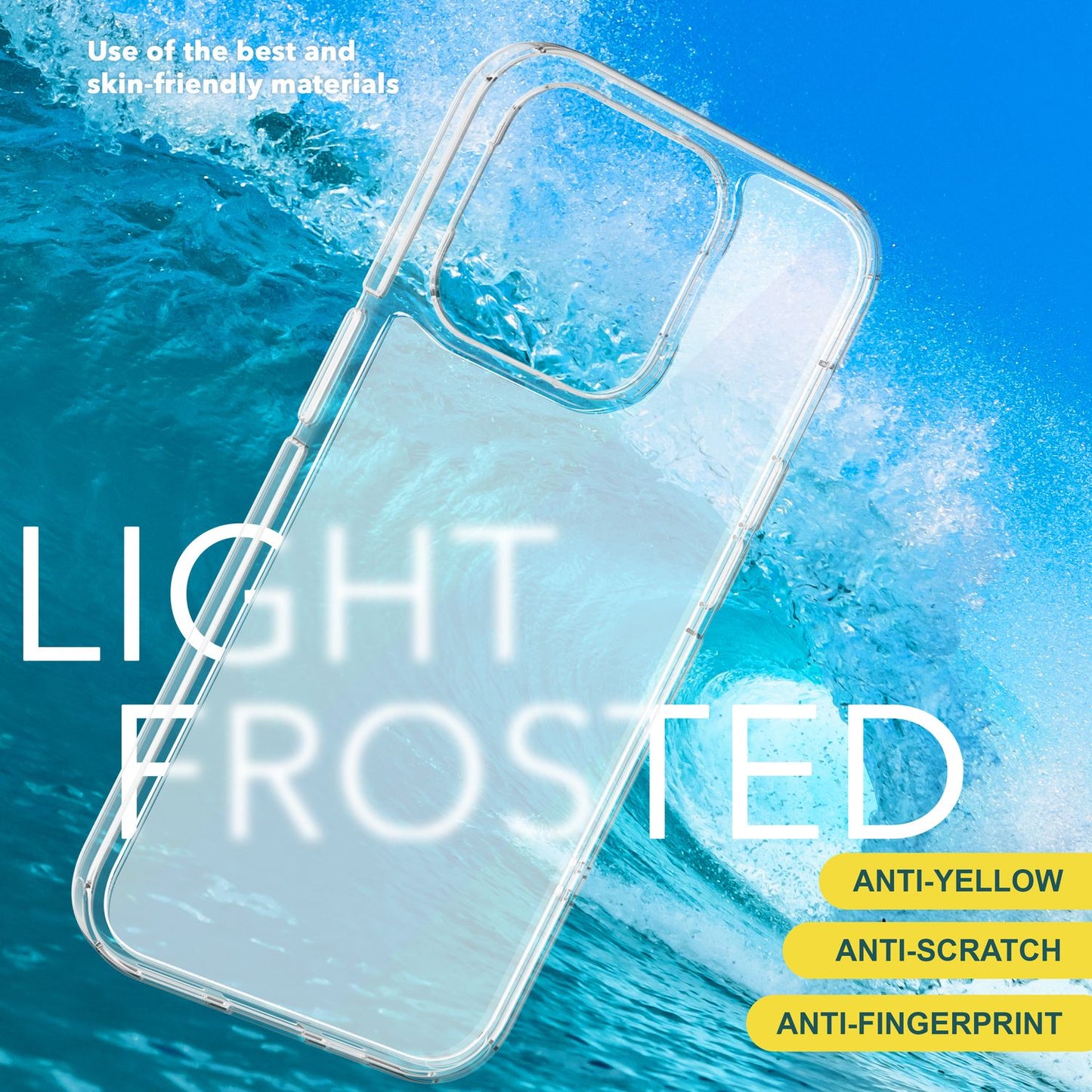 NALIA Matt-Transparentes Case für iPhone 15 Plus – Milchglas-Optik & Anti-Fingerprint – NYTE (Stoßfest, Harte Rückseite & Silikon Bumper) – Marke aus Berlin