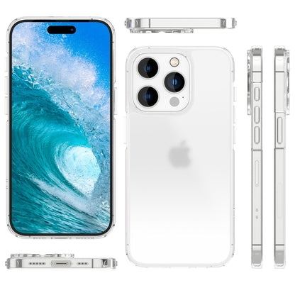 NALIA Matt-Transparentes Case für iPhone 15 Pro – Milchglas-Optik & Anti-Fingerprint – NYTE (Stoßfest, Harte Rückseite & Silikon Bumper) – Marke aus Berlin