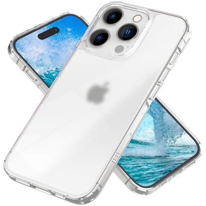 NALIA Matt-Transparentes Case für iPhone 15 Pro Max – Milchglas-Optik & Anti-Fingerprint – NYTE (Stoßfest, Harte Rückseite & Silikon Bumper) – Marke aus Berlin