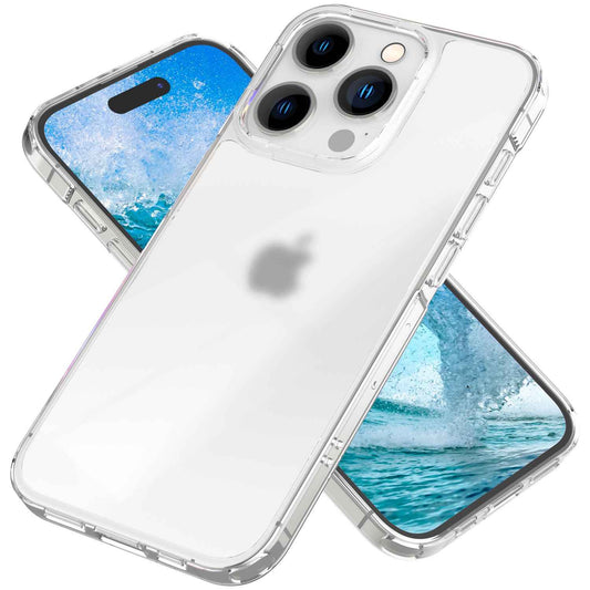 NALIA Matt-Transparentes Case für iPhone 15 Pro Max – Milchglas-Optik & Anti-Fingerprint – NYTE (Stoßfest, Harte Rückseite & Silikon Bumper) – Marke aus Berlin