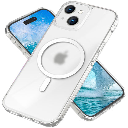 NALIA Mattes Magnet Case für iPhone 15 Plus – MagSafe kompatibel – ONYX (Edle Milchglas-Optik, Anti-Fingerprint & Grip) – Marke aus Berlin