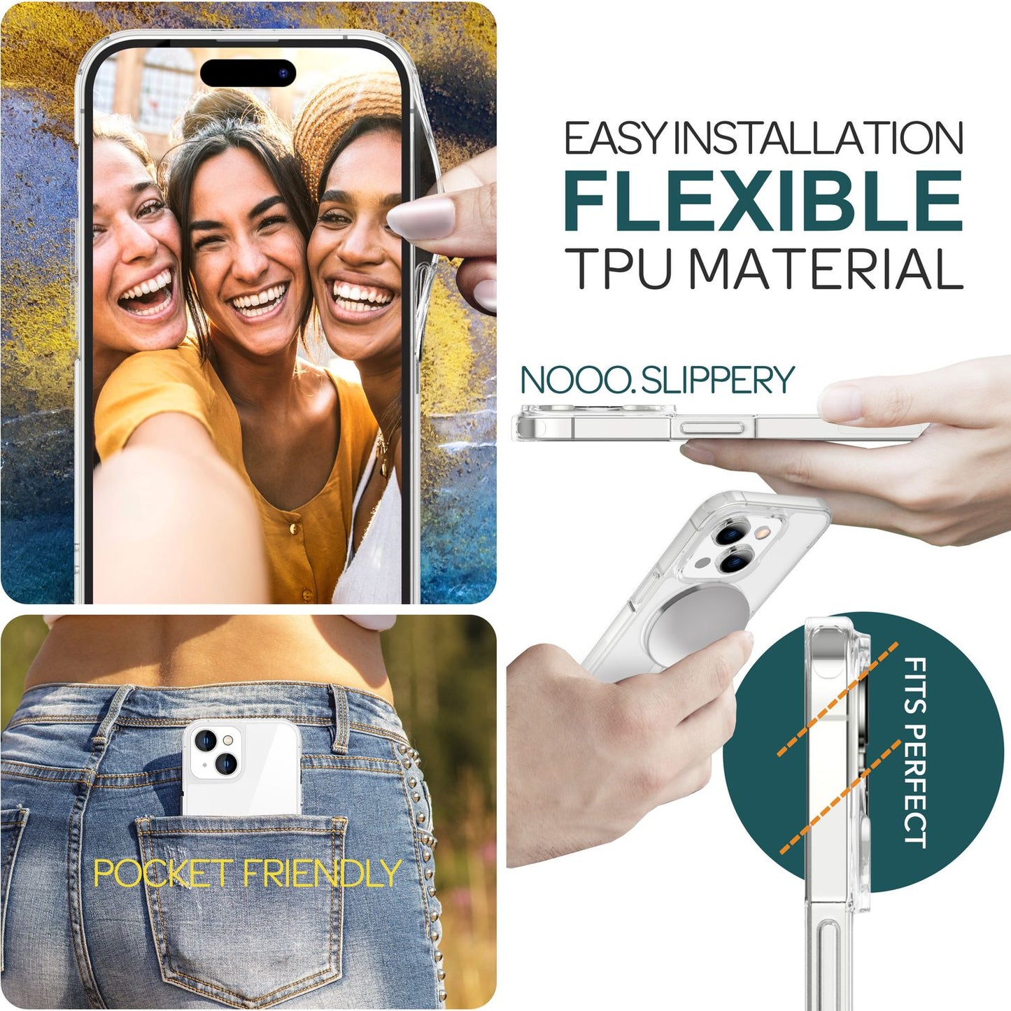 NALIA Mattes Magnet Case für iPhone 15 Plus – MagSafe kompatibel – ONYX (Edle Milchglas-Optik, Anti-Fingerprint & Grip) – Marke aus Berlin