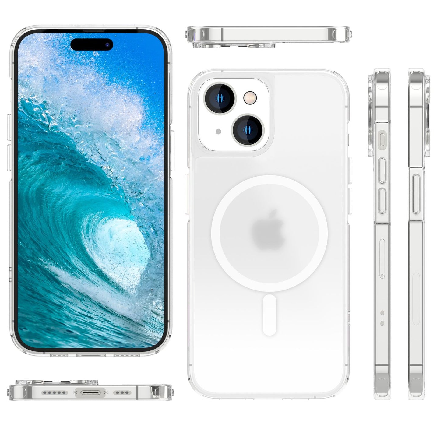 NALIA Mattes Magnet Case für iPhone 15 Plus – MagSafe kompatibel – ONYX (Edle Milchglas-Optik, Anti-Fingerprint & Grip) – Marke aus Berlin
