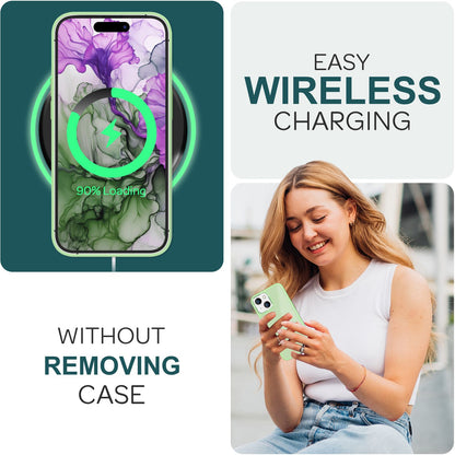 NALIA Matte Handyhülle für iPhone 15 – Stoßfester Silikon-Rahmen & Semi-Transparent – FUZION (Anti-Fingerprint Case) – Marke aus Berlin