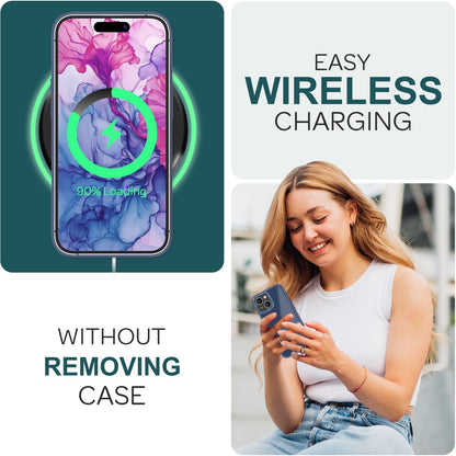 NALIA Matte Handyhülle für iPhone 15 – Stoßfester Silikon-Rahmen & Semi-Transparent – FUZION (Anti-Fingerprint Case) – Marke aus Berlin