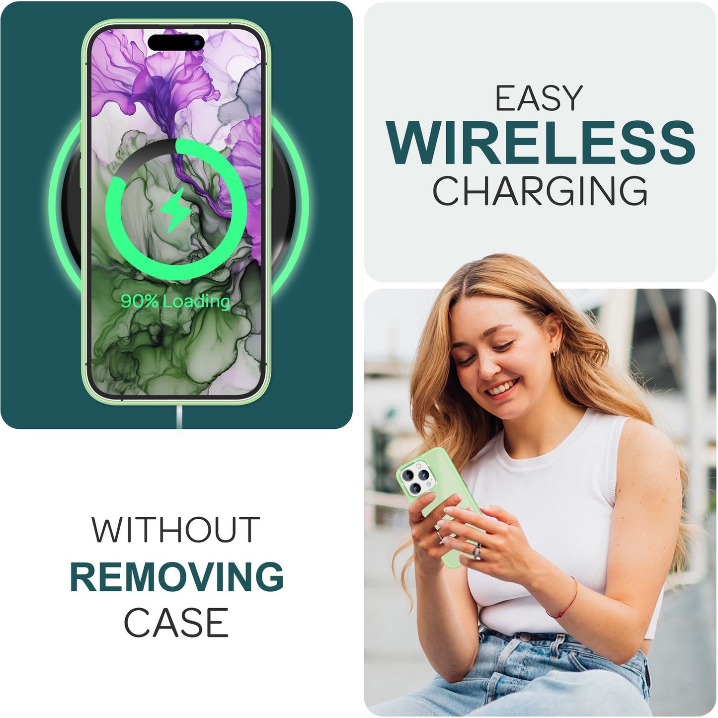 NALIA Matte Handyhülle für iPhone 15 Pro – Stoßfester Silikon-Rahmen & Semi-Transparent – FUZION (Anti-Fingerprint Case) – Marke aus Berlin