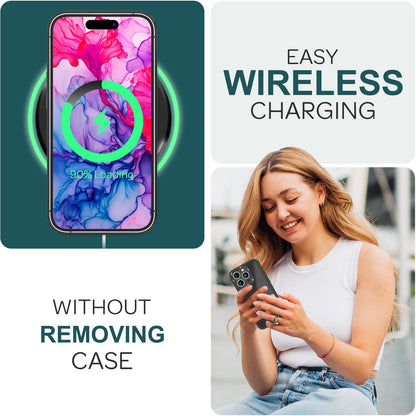 NALIA Matte Handyhülle für iPhone 15 Pro – Stoßfester Silikon-Rahmen & Semi-Transparent – FUZION (Anti-Fingerprint Case) – Marke aus Berlin
