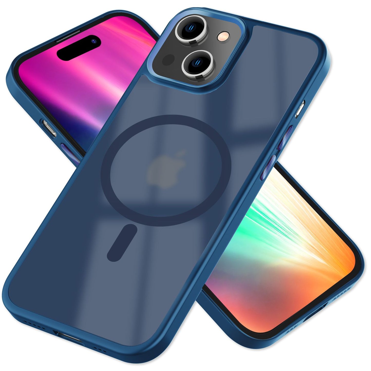 NALIA Magnet-Case für iPhone 15 – Matt-Transparent & MagSafe Kompatibel – MATTEX (Rutschfest, Stoßfest & Anti-Fingerabdruck) – Marke aus Berlin
