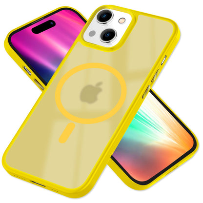 NALIA Magnet-Case für iPhone 15 – Matt-Transparent & MagSafe Kompatibel – MATTEX (Rutschfest, Stoßfest & Anti-Fingerabdruck) – Marke aus Berlin