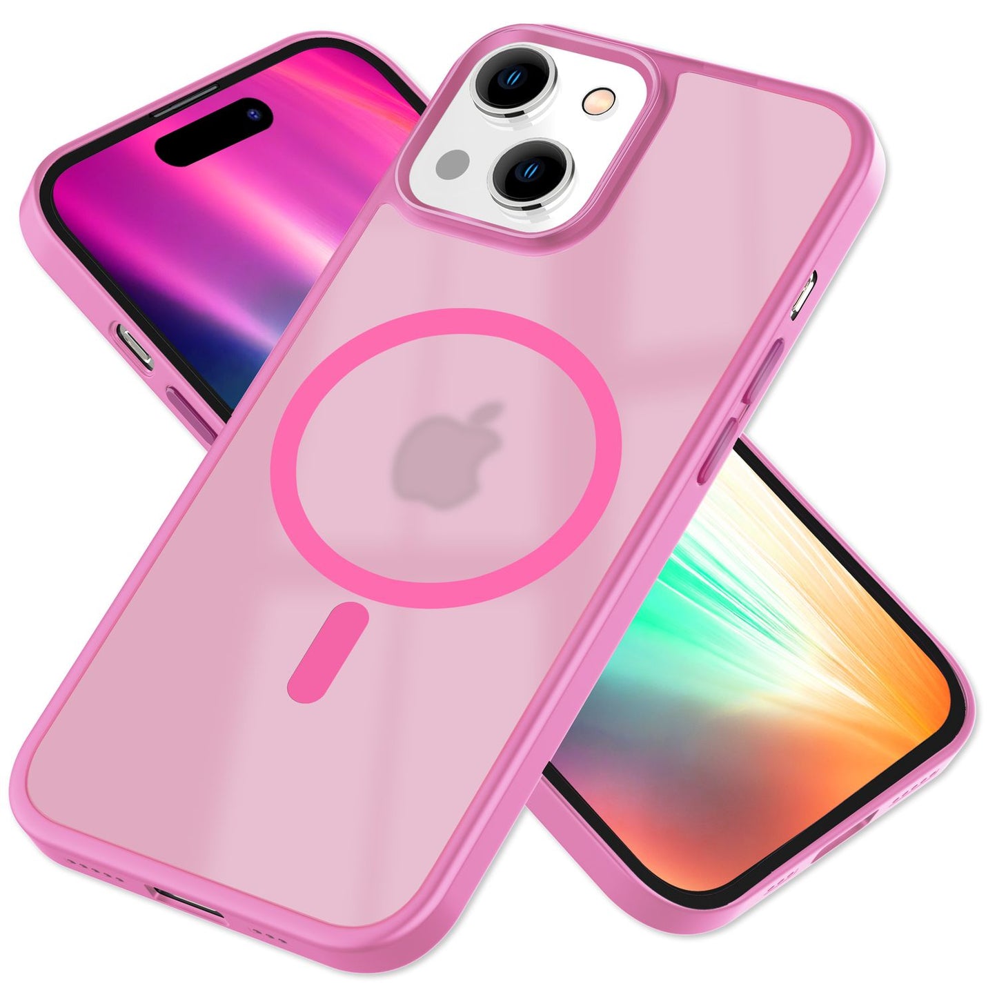 NALIA Magnet-Case für iPhone 15 – Matt-Transparent & MagSafe Kompatibel – MATTEX (Rutschfest, Stoßfest & Anti-Fingerabdruck) – Marke aus Berlin