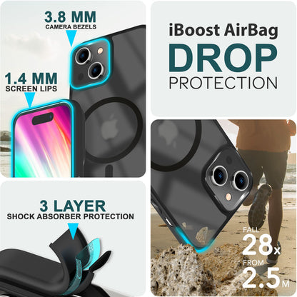 NALIA Magnet-Case für iPhone 15 – Matt-Transparent & MagSafe Kompatibel – MATTEX (Rutschfest, Stoßfest & Anti-Fingerabdruck) – Marke aus Berlin