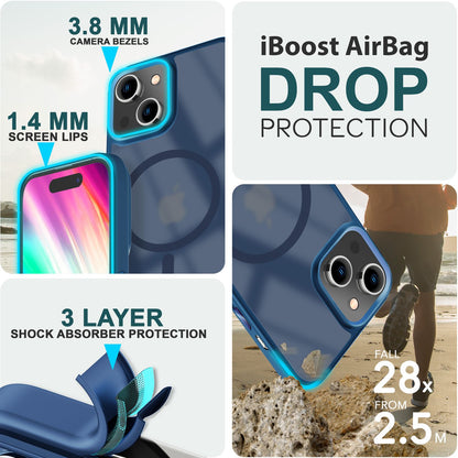 NALIA Magnet-Case für iPhone 15 – Matt-Transparent & MagSafe Kompatibel – MATTEX (Rutschfest, Stoßfest & Anti-Fingerabdruck) – Marke aus Berlin