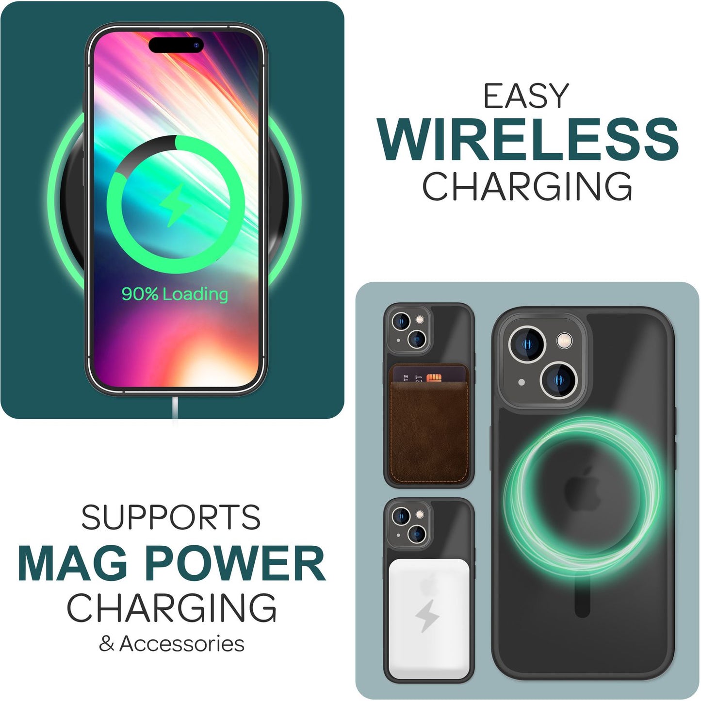 NALIA Magnet-Case für iPhone 15 – Matt-Transparent & MagSafe Kompatibel – MATTEX (Rutschfest, Stoßfest & Anti-Fingerabdruck) – Marke aus Berlin