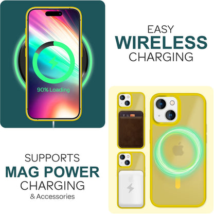 NALIA Magnet-Case für iPhone 15 – Matt-Transparent & MagSafe Kompatibel – MATTEX (Rutschfest, Stoßfest & Anti-Fingerabdruck) – Marke aus Berlin