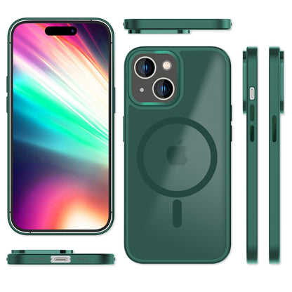 NALIA Magnet-Case für iPhone 15 – Matt-Transparent & MagSafe Kompatibel – MATTEX (Rutschfest, Stoßfest & Anti-Fingerabdruck) – Marke aus Berlin