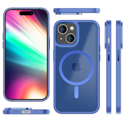 NALIA Magnet-Case für iPhone 15 – Matt-Transparent & MagSafe Kompatibel – MATTEX (Rutschfest, Stoßfest & Anti-Fingerabdruck) – Marke aus Berlin