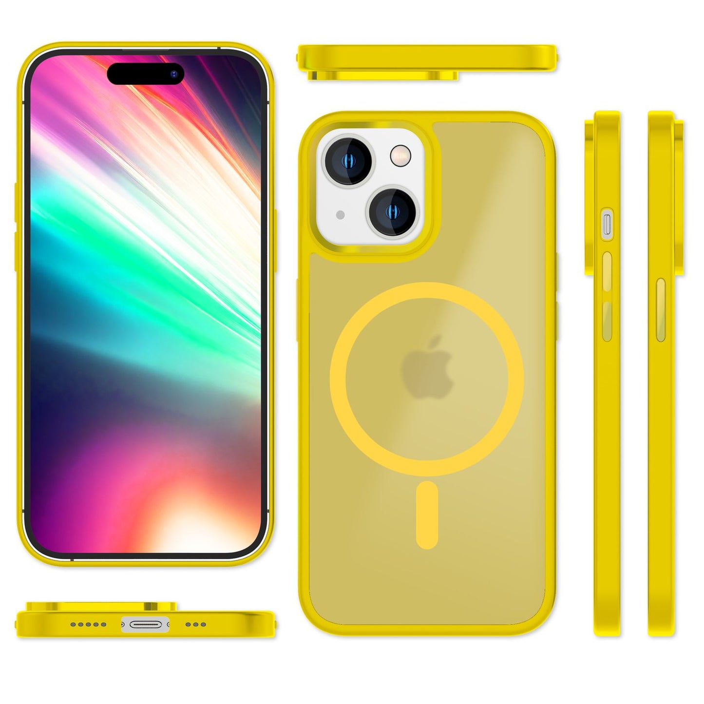 NALIA Magnet-Case für iPhone 15 – Matt-Transparent & MagSafe Kompatibel – MATTEX (Rutschfest, Stoßfest & Anti-Fingerabdruck) – Marke aus Berlin