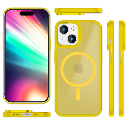 NALIA Magnet-Case für iPhone 15 – Matt-Transparent & MagSafe Kompatibel – MATTEX (Rutschfest, Stoßfest & Anti-Fingerabdruck) – Marke aus Berlin