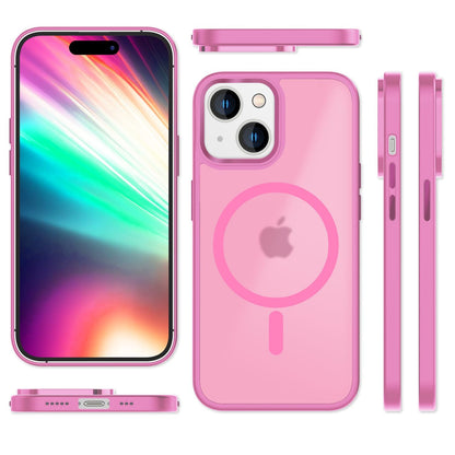 NALIA Magnet-Case für iPhone 15 – Matt-Transparent & MagSafe Kompatibel – MATTEX (Rutschfest, Stoßfest & Anti-Fingerabdruck) – Marke aus Berlin