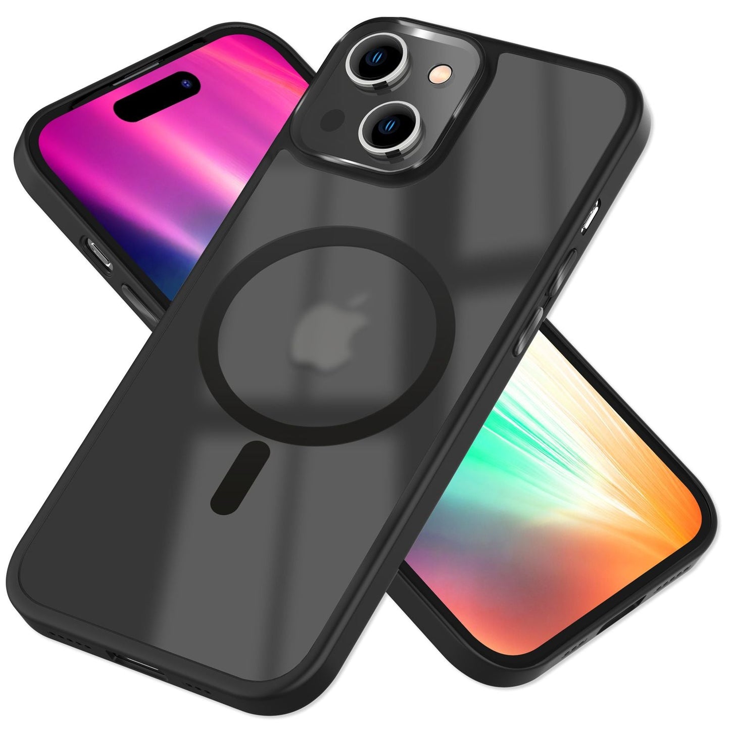 NALIA Magnet-Case für iPhone 15 Plus – Matt-Transparent & MagSafe Kompatibel – MATTEX (Rutschfest, Stoßfest & Anti-Fingerabdruck) – Marke aus Berlin