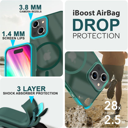 NALIA Magnet-Case für iPhone 15 Plus – Matt-Transparent & MagSafe Kompatibel – MATTEX (Rutschfest, Stoßfest & Anti-Fingerabdruck) – Marke aus Berlin